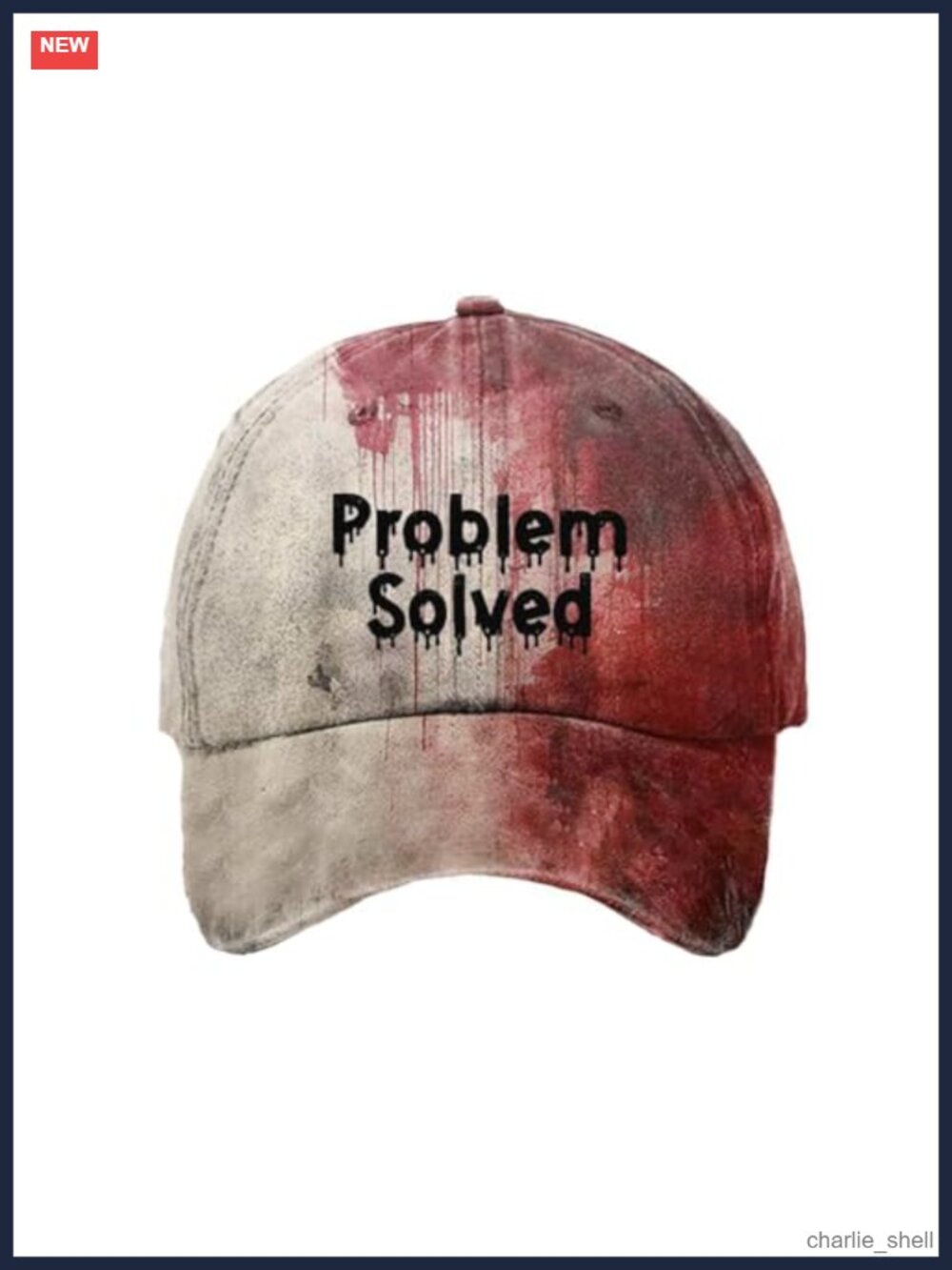 Bloody Halloween Baseball Cap Adjustable Horror Print Hat